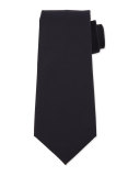Textured Solid Silk Tie, Navy