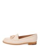 Aldena Tassel Suede Loafer, Bone