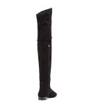Evoke Suede Over-the-Knee Boot, Black