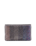 Louboiposh Glitter Spiked Clutch Bag, Ronsard/Multi