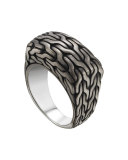 Men's Classic Chain Signet Ring 
