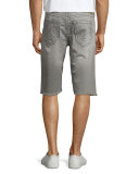 Geno Overactive Slim Cutoff Denim Shorts, Cho Charcoal