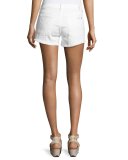Cutoff Jean Shorts, Clean White