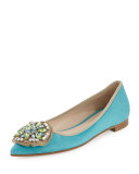 Jewel Medallion Skimmer Flat, Anice