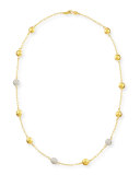 Mini Lentil Ice 3-Diamond-Station Necklace