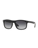 Gradient Wayfarer Sunglasses, Black