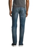 The Brixton Distressed Denim Jeans, Blue