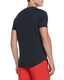 Jersey V-Neck T-Shirt, Navy 