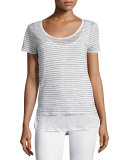 Linen Double-Layer Short-Sleeve Tee