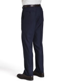 Basic Wool Trousers, Navy