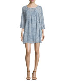Achroite Paisley-Print Silk Dress