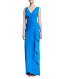 Chastity Sleeveless Ruched Gown, Mare