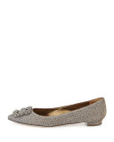 Hangisi Crystal Buckle Flat, Bronze