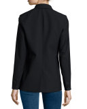 Long & Lean Blazer Jacket, Black