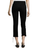 Mara Instasculpt Cropped Straight-Leg Jeans, Black