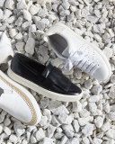 Varin Leather Low-Top Sneaker, Plaster