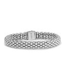 Caviar Oval Rope Bracelet, 7"L