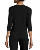Solid Knit Tank, Black, Petite  