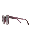 Brasilia Acetate Sunglasses, Pink
