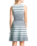 Kyra Striped Fit & Flare Dress
