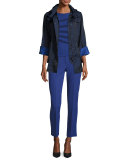 Techno Cady Ankle Pants, Blue Violet