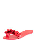 Lilico Floral Slide Sandal, Fluorescent Pink