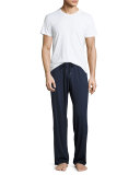 Cotton Lounge Pants, Navy