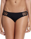 Active Mesh-Inset Swim Bottom, Black