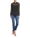 Le High Straight-Leg Cropped Jeans, Thrasher