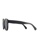 Sardinia Monochromatic Square Sunglasses, Black