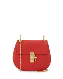 Drew Small Chain Saddle Bag,  Red