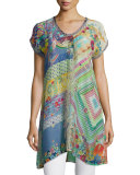 Alyssa Short-Sleeve Printed Tunic 