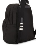 Nylon Medium Dome Backpack, Black (Nero)