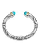 Classic Cable Chinese Turquoise 7mm Bracelet