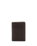 Leather Card Holder Wallet, Brown