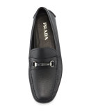 Saffiano Leather Driver, Black