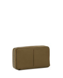 Brigadere Men's Leather Travel Wallet, Green