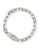 18k White Gold Moderne Diamond Chain Bracelet