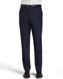 Basic Wool Trousers, Navy