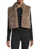 Sleeveless Rabbit Fur Vest