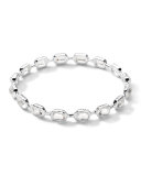 Sterling Silver Rock Candy Multi-Stone Bangle in Clear Quartz