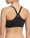 Yogi Wireless Zip-Front High-Impact Sports Bra, Black