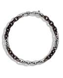 Dot Basic Ebony Link Necklace, 18"
