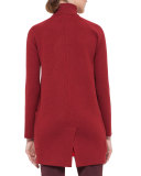 Bicolor Reversible Zip-Front Coat, Miracle Berry