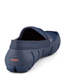 Mesh and Rubber Penny Loafer, Navy