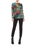 Jacquard Side-Vent Sweatshirt, Northern Lights