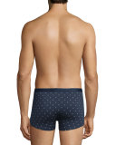 Sailboat-Print Hipster Boxer Briefs, Navy