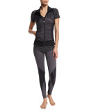 Deep V-Neck Short-Sleeve Sport Tee