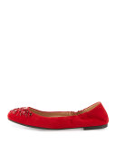 Delphine Crystal Logo Flat, Maple Flower