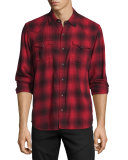 Western Plaid Long-Sleeve Shirt